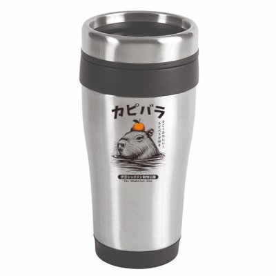 Capybara Onsen Capybara With Orange Capybara Lovers 16oz Travel Tumbler