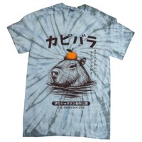 Capybara Onsen Capybara With Orange Capybara Lovers Tie-Dye T-Shirt