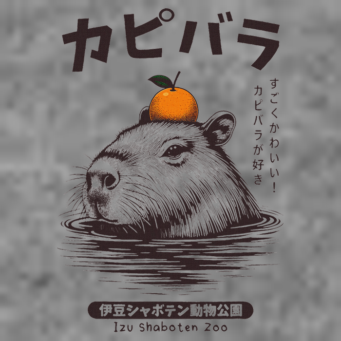 Capybara Onsen Capybara With Orange Capybara Lovers Tall Hoodie