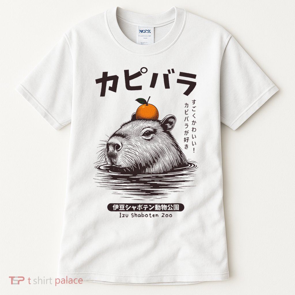Capybara Onsen Capybara With Orange Capybara Lovers Tall T-Shirt