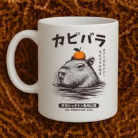 Capybara Onsen Capybara With Orange Capybara Lovers Mug