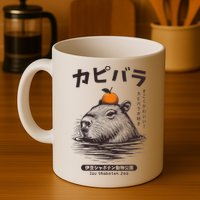 Capybara Onsen Capybara With Orange Capybara Lovers Mug