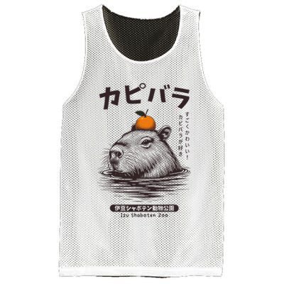 Capybara Onsen Capybara With Orange Capybara Lovers Mesh Reversible Basketball Jersey Tank