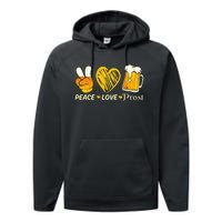 Cute Oktoberfest Costume Love Prost Prost Oktoberfest Performance Fleece Hoodie