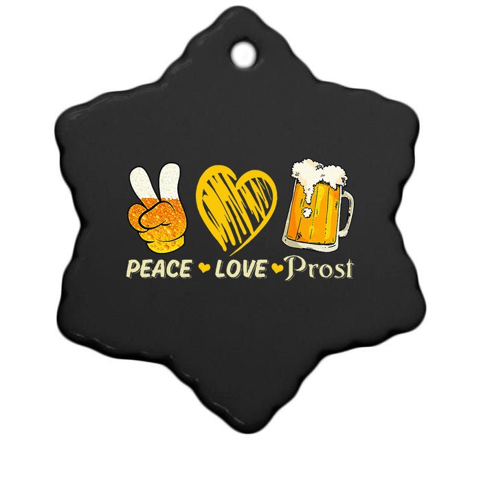 Cute Oktoberfest Costume Love Prost Prost Oktoberfest Ceramic Star Ornament