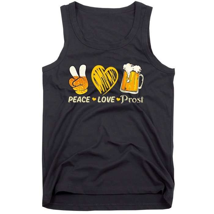 Cute Oktoberfest Costume Love Prost Prost Oktoberfest Tank Top