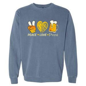 Cute Oktoberfest Costume Love Prost Prost Oktoberfest Garment-Dyed Sweatshirt