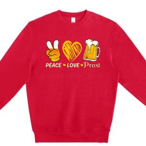 Cute Oktoberfest Costume Love Prost Prost Oktoberfest Premium Crewneck Sweatshirt