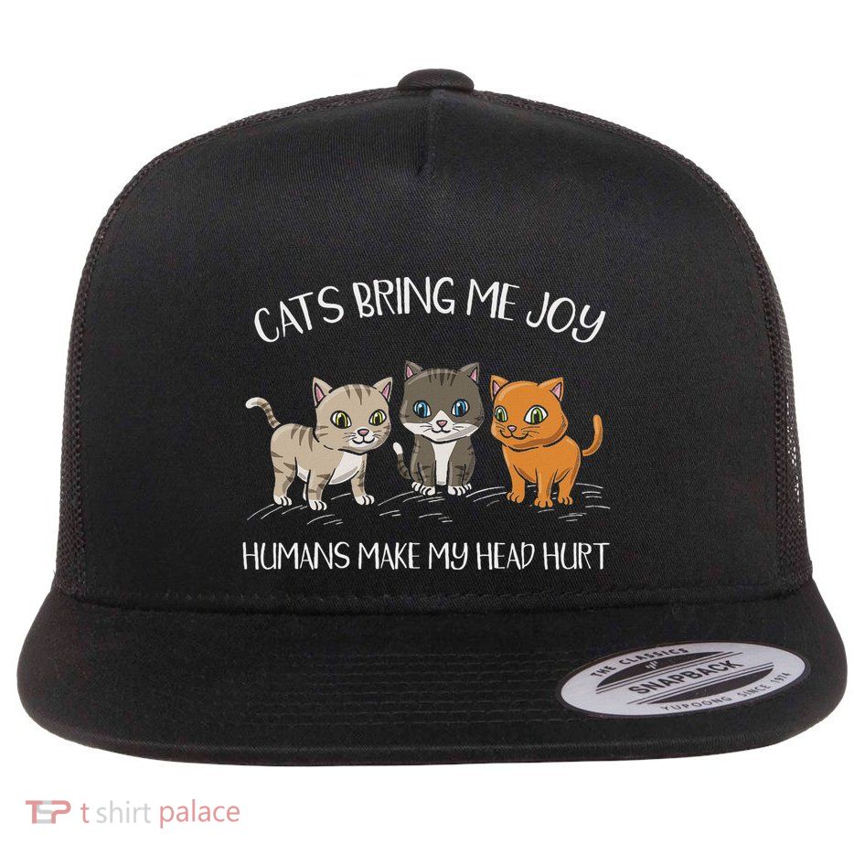 Cat Owner Cat Whisperer Kitten Paw Love Pet Cat Flat Bill Trucker Hat