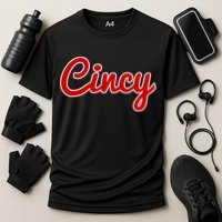 Cincinnati Ohio Classic Red Script Cincy City Gift Cooling Performance Crew T-Shirt