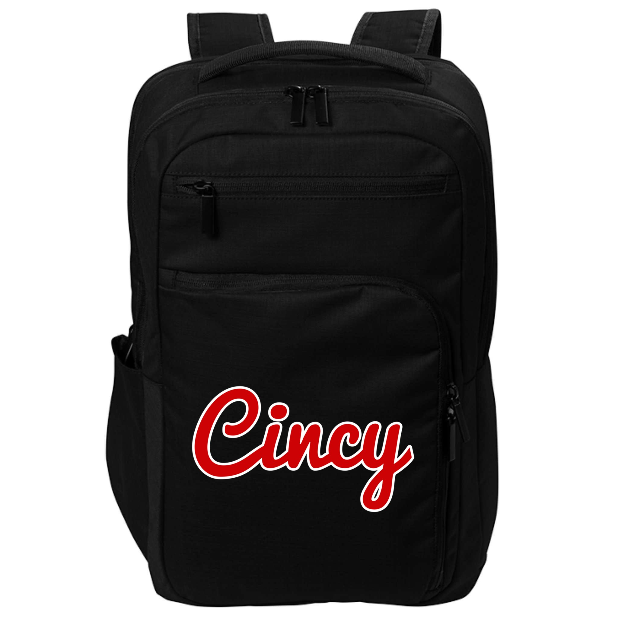 Cincinnati Ohio Classic Red Script Cincy City Gift Impact Tech Backpack