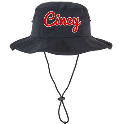 Cincinnati Ohio Classic Red Script Cincy City Gift Bucket Hat