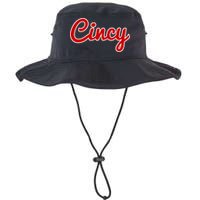 Cincinnati Ohio Classic Red Script Cincy City Gift Bucket Hat