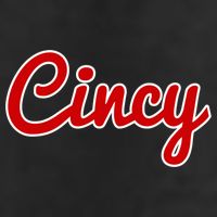 Cincinnati Ohio Classic Red Script Cincy City Gift 25L Jumbo Tote