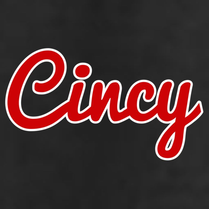 Cincinnati Ohio Classic Red Script Cincy City Gift 25L Jumbo Tote