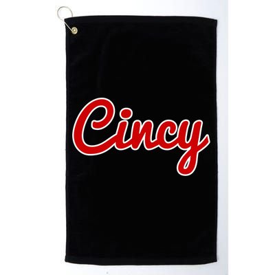 Cincinnati Ohio Classic Red Script Cincy City Gift Golf Towel