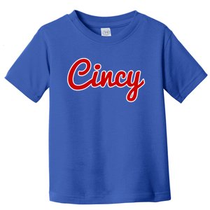 Cincinnati Ohio Classic Red Script Cincy City Gift Toddler T-Shirt