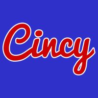 Cincinnati Ohio Classic Red Script Cincy City Gift Zip Tote Bag