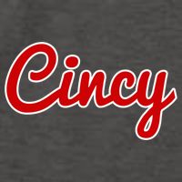 Cincinnati Ohio Classic Red Script Cincy City Gift Vector Backpack