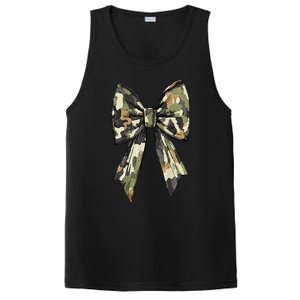 Camouflage Old Camo Bow Camo Coquette Bow Hunting Women Girl PosiCharge Competitor Tank