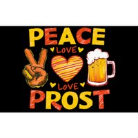 Cute Oktoberfest Costume Peace Love Prost Prost Oktoberfest Bumper Sticker