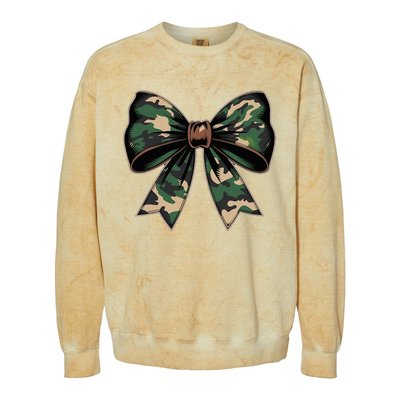 Camouflage Old Camo Bow Camo Coquette Bow Hunting Colorblast Crewneck Sweatshirt