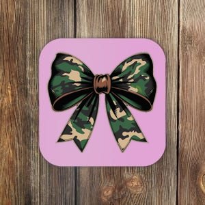 Camouflage Old Camo Bow Camo Coquette Bow Hunting Coaster