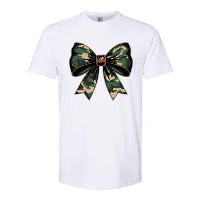 Camouflage Old Camo Bow Camo Coquette Bow Hunting Softstyle CVC T-Shirt