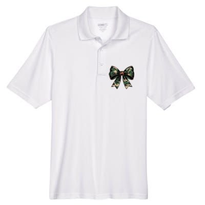 Camouflage Old Camo Bow Camo Coquette Bow Hunting Men's Origin Performance Pique Polo