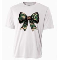 Camouflage Old Camo Bow Camo Coquette Bow Hunting Cooling Performance Crew T-Shirt