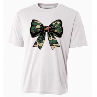 Camouflage Old Camo Bow Camo Coquette Bow Hunting Cooling Performance Crew T-Shirt