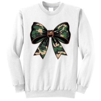 Camouflage Old Camo Bow Camo Coquette Bow Hunting Sweatshirt