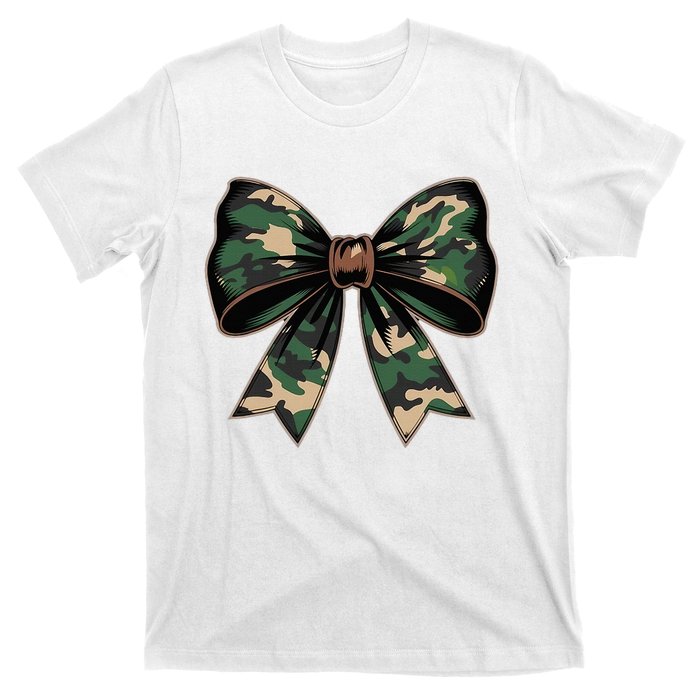 Camouflage Old Camo Bow Camo Coquette Bow Hunting T-Shirt