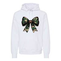 Camouflage Old Camo Bow Camo Coquette Bow Hunting Premium Hoodie