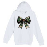 Camouflage Old Camo Bow Camo Coquette Bow Hunting Premium Pullover Hoodie