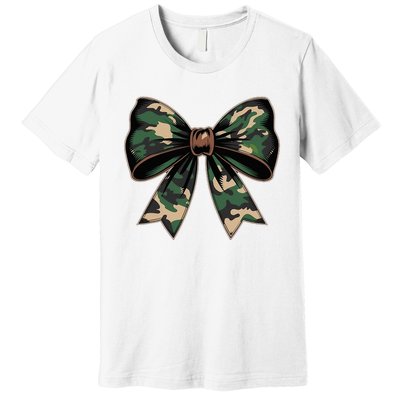 Camouflage Old Camo Bow Camo Coquette Bow Hunting Premium T-Shirt