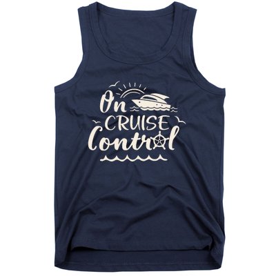 Cruise On Control Funny Boat Cruising Travel Summer Vacation Tank Top