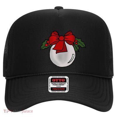 Christmas Ornament High Crown Mesh Back Trucker Hat