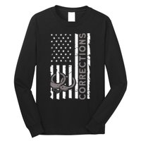 Correctional Officer Corrections Thin Silver Line Long Sleeve Shirt