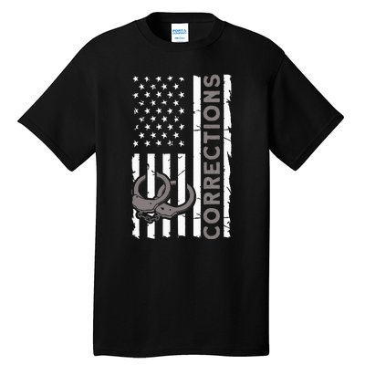 Correctional Officer Corrections Thin Silver Line Tall T-Shirt