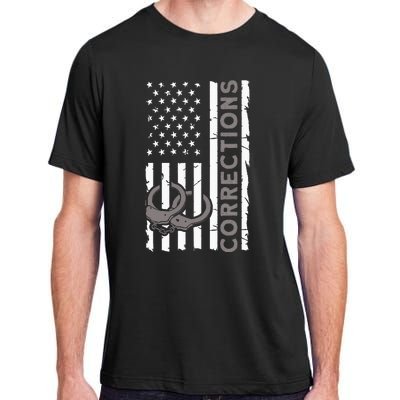 Correctional Officer Corrections Thin Silver Line Adult ChromaSoft Performance T-Shirt