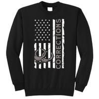 Correctional Officer Corrections Thin Silver Line Tall Sweatshirt