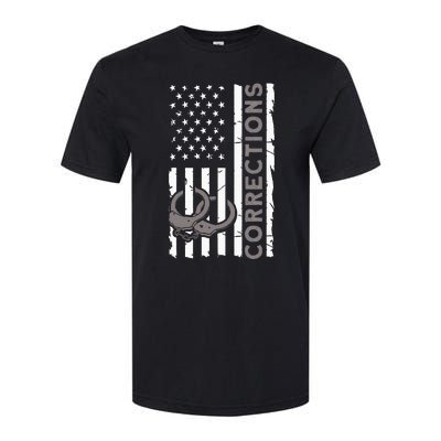 Correctional Officer Corrections Thin Silver Line Softstyle CVC T-Shirt