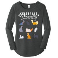 Cat Owner Cat Lover Cat Diversity Cute Cat Women's Perfect Tri Tunic Long Sleeve Shirt