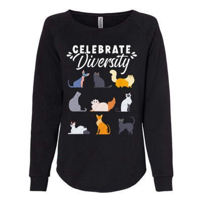 Cat Owner Cat Lover Cat Diversity Cute Cat Womens California Wash Sweatshirt