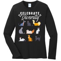 Cat Owner Cat Lover Cat Diversity Cute Cat Ladies Long Sleeve Shirt