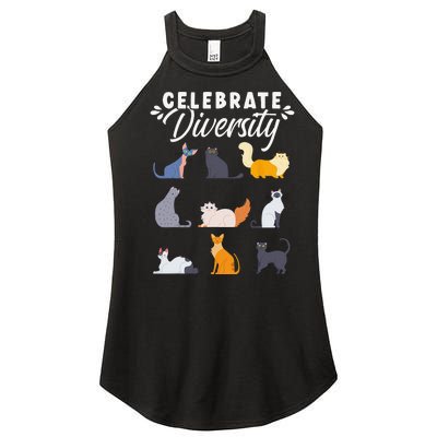 Cat Owner Cat Lover Cat Diversity Cute Cat Women's Perfect Tri Rocker Tank