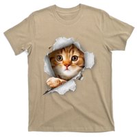 Cat, Orange Cat, Cat Torn Cloth, Kitten T-Shirt