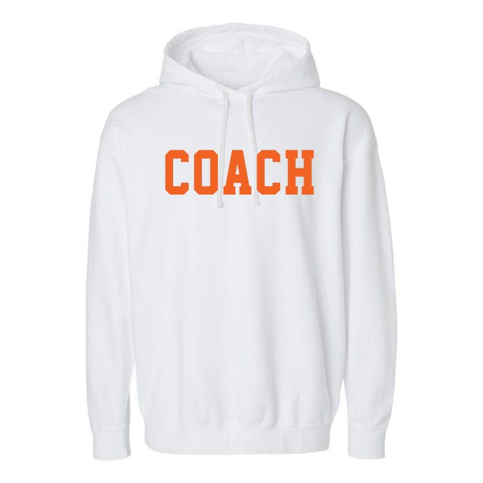 Coach Orange Garment-Dyed Fleece Hoodie