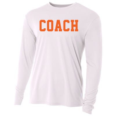 Coach Orange Cooling Performance Long Sleeve Crew